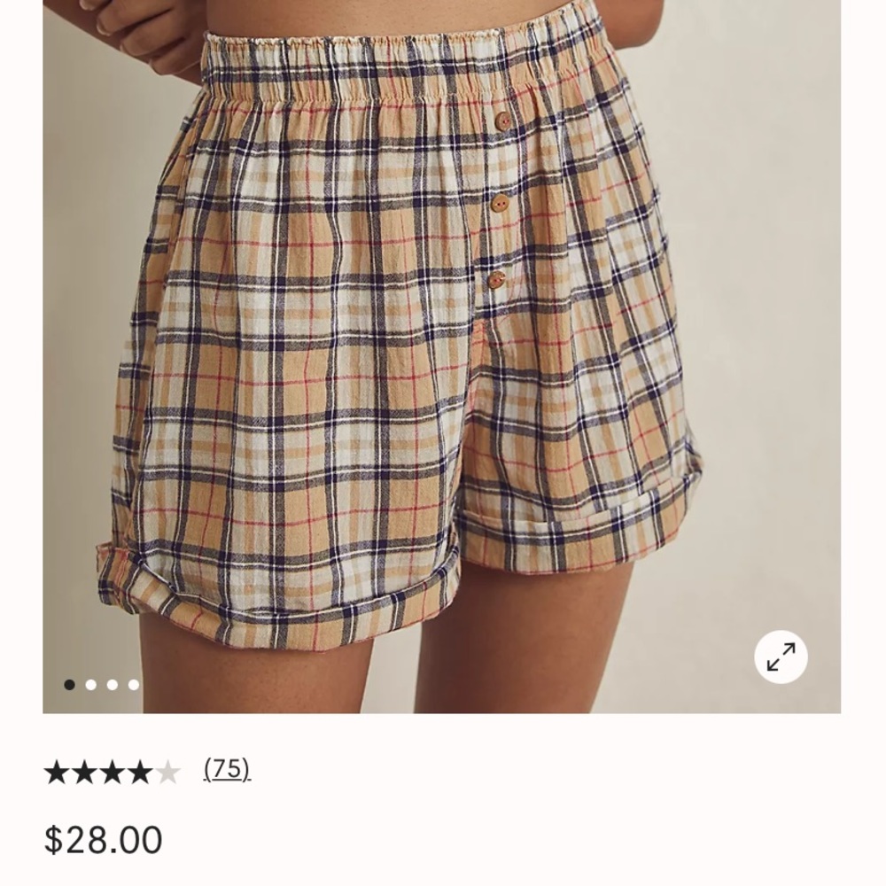 Free People Sunday Morning Boxer Shorts